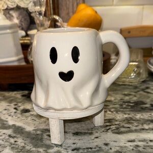Ghostly White Ceramic Mug
